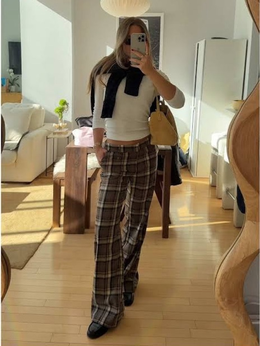 ZARA PLAID PANTS size S - Picture 8 of 12